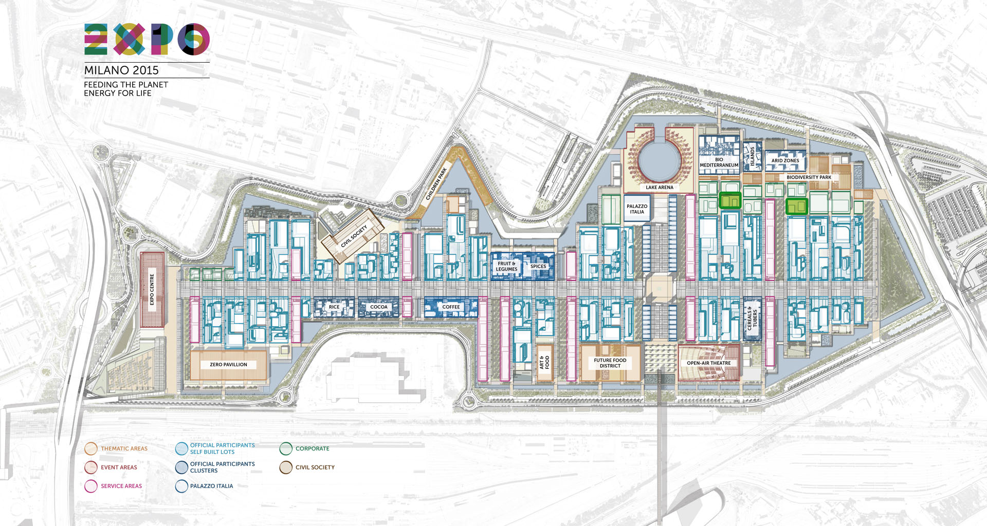 expo 2015 planimetria lavori